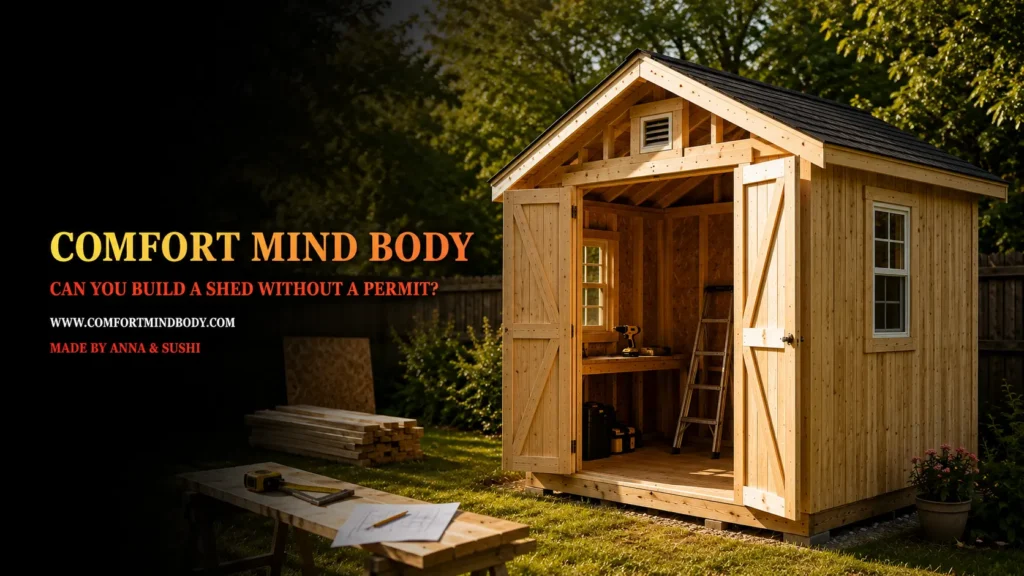 Building a shed in golden sunlight