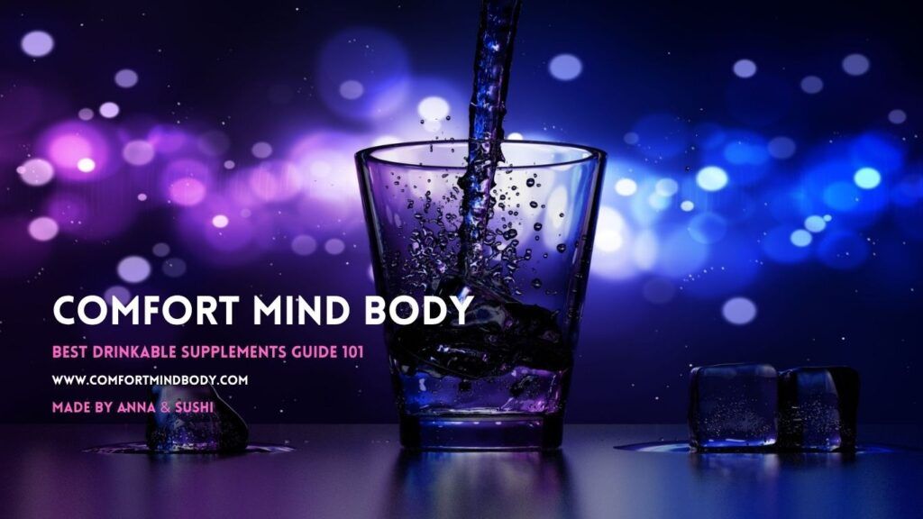 Best Drinkable Supplements hero image with glass of water
