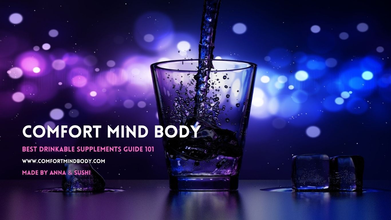 Best Drinkable Supplements hero image with glass of water