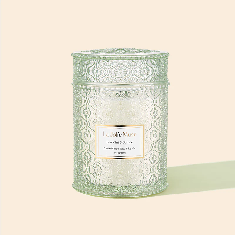 Maelyn Scented Candle - Sea Mint & Spruce