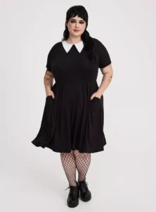 Halloween Collared Skater Dress