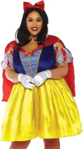Leg Avenue womens 2 Pc Fairytale Snow White Costume With Velvet Satin Dress