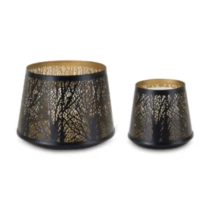 Trees & Branches Metal Tapered Cylinder 2pc Set