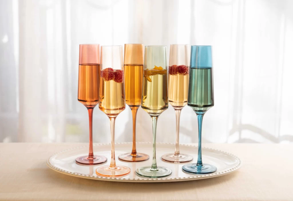 Champagne Flute Glasses (Set of 6)