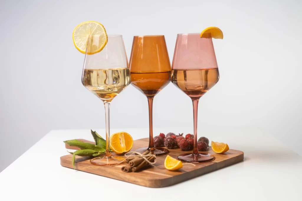 Colored Wine Glasses (Set of 6)