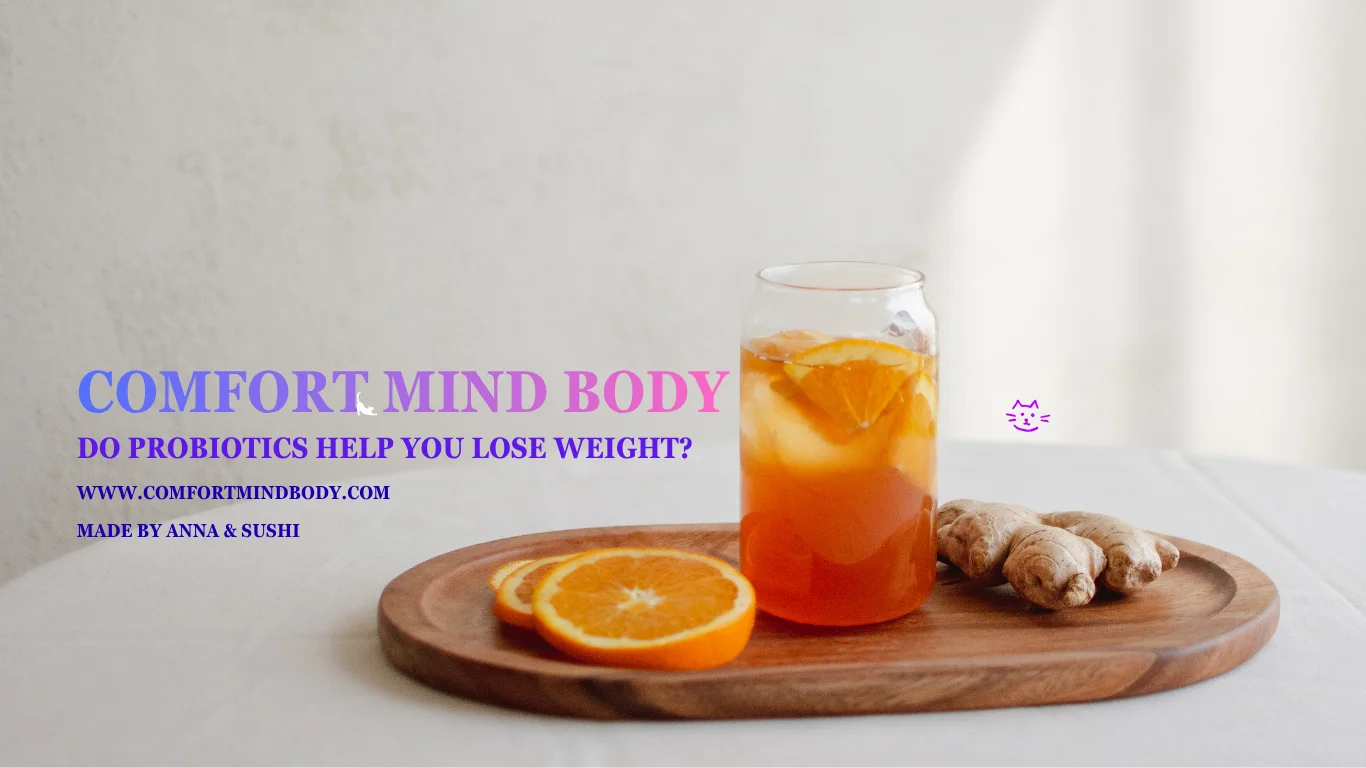 probiotic hero image with cup of lemonade and ginger and orange