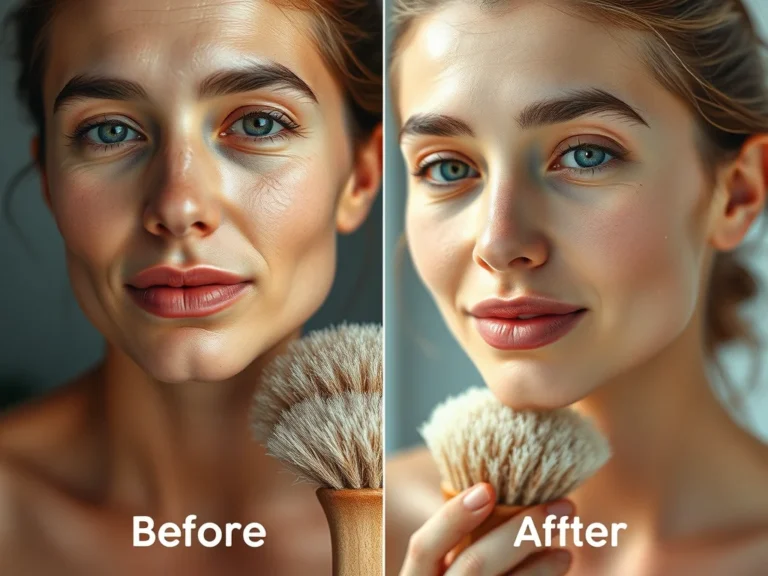 before and after, Benefits of daily dry brushing