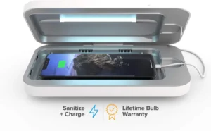 UV Cell Phone Sanitizer & Dual Universal Cell Phone Charger Box