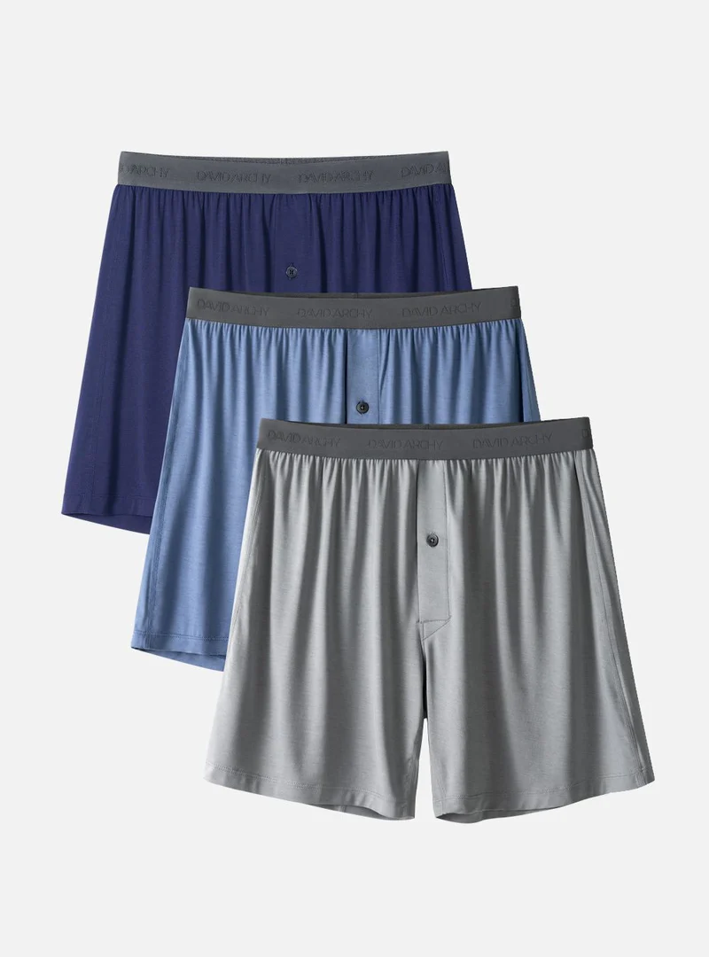 Breathable Bamboo Rayon Fiber Boxer With Button Fly