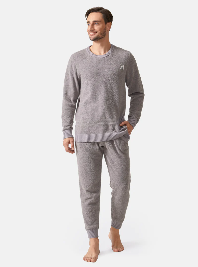 Plush Fleece Sleepwear Warm Cozy Pajama Set