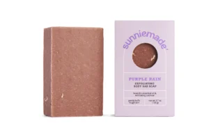 Purple Rain Exfoliating Body Bar Soap, plastic-free personal care