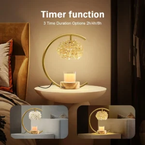 Candle Warmer Lamp for Jar Candles with Adjustable Brightness＆Timer，