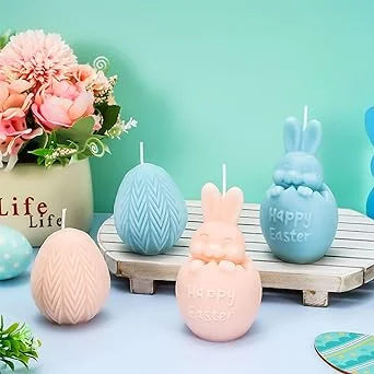 Cute Bunny Candles, Easter Gifts for Adults