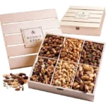 Nut Gift Basket, in Reusable Wooden Crate, Easter Gifts for Adults