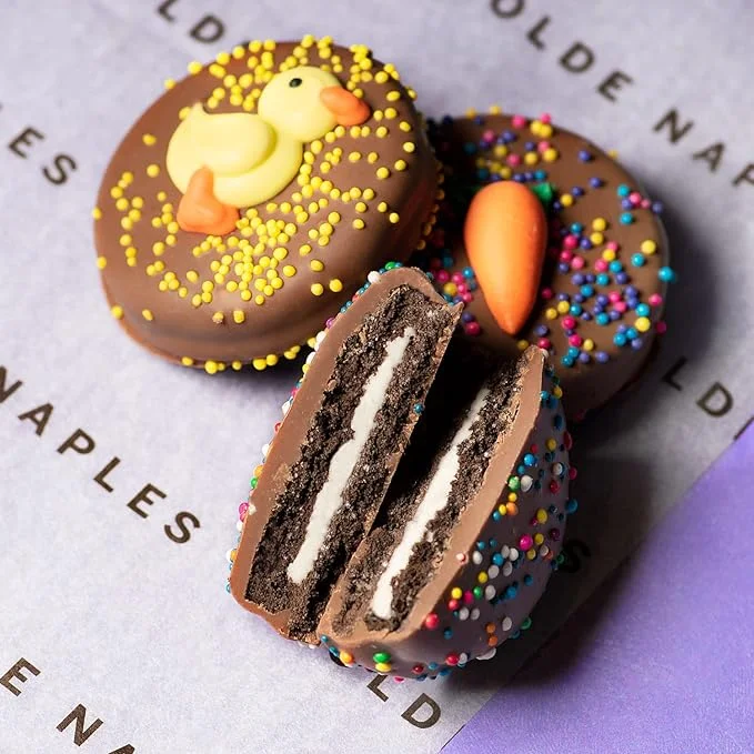 Happy Easter Chocolate Dipped Oreo Cookies