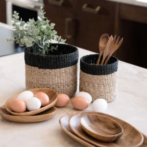 BLACK TABLETOP MINI BASKET