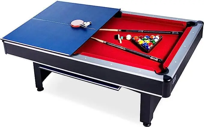 7-Foot Multi Game Billiard/Pool with Table Tennis, Luxury Gifts for Men,