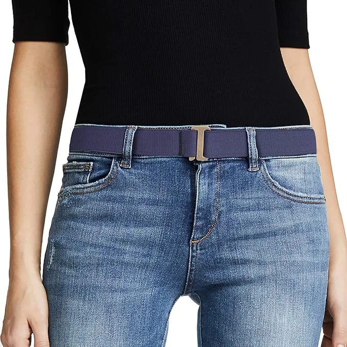 Women No Show Stretch Belt Invisible Elastic Web