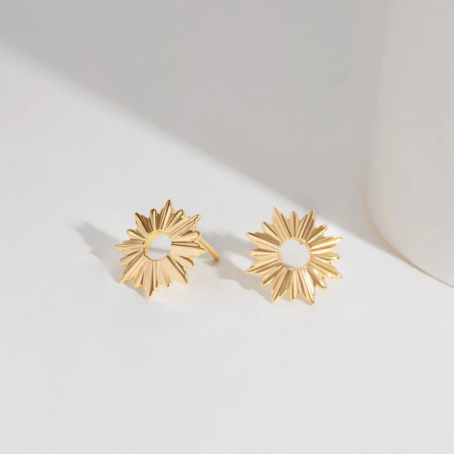 Sunseeker 14K Gold Vermeil Stud Earrings