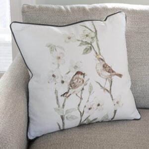 Spring Dogwood Printed Pillow