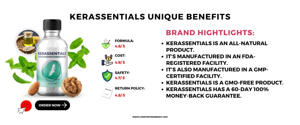 Kerassentials Unique Benefits