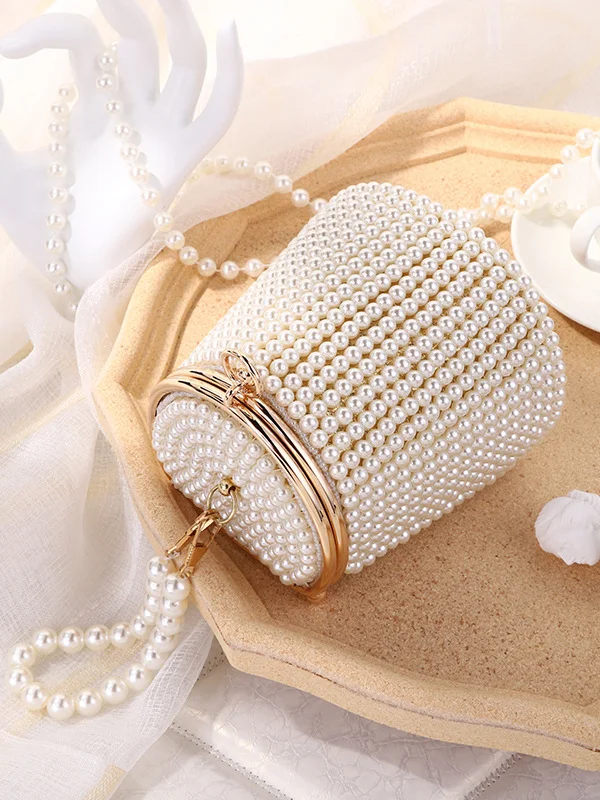 Geometric Pearl Handbags