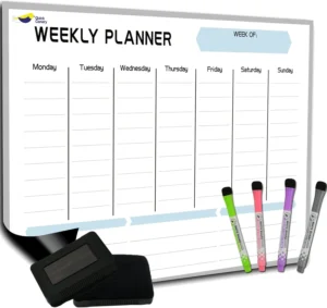 Goal Boards: The Secret Weapon for Achieving Your Wildest Dreams! 3 Magnetic Weekly Planner for Fridge, goal board