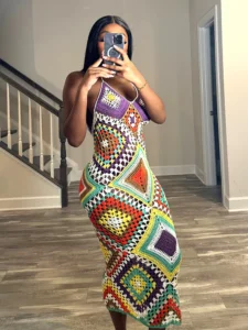 10 Unique Boho Dresses Patterns for Your Summer Wardrobe 18 Boho Knit Crochet Midi Dress