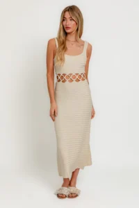 10 Unique Boho Dresses Patterns for Your Summer Wardrobe 7 Boho Style Square Neck Sleeveless Crochet Midi Dress