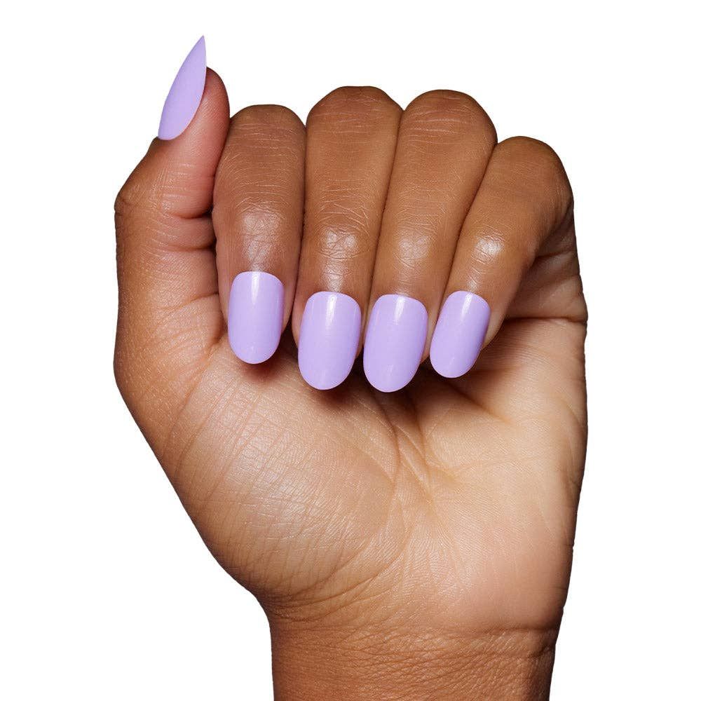 Lilac pastel press-on nail set