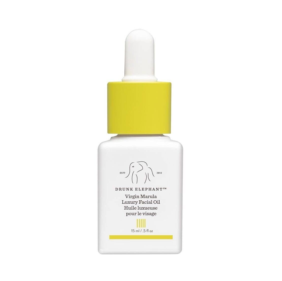 Drunk Elephant Virgin Marula Luxury Facial Oil bottle