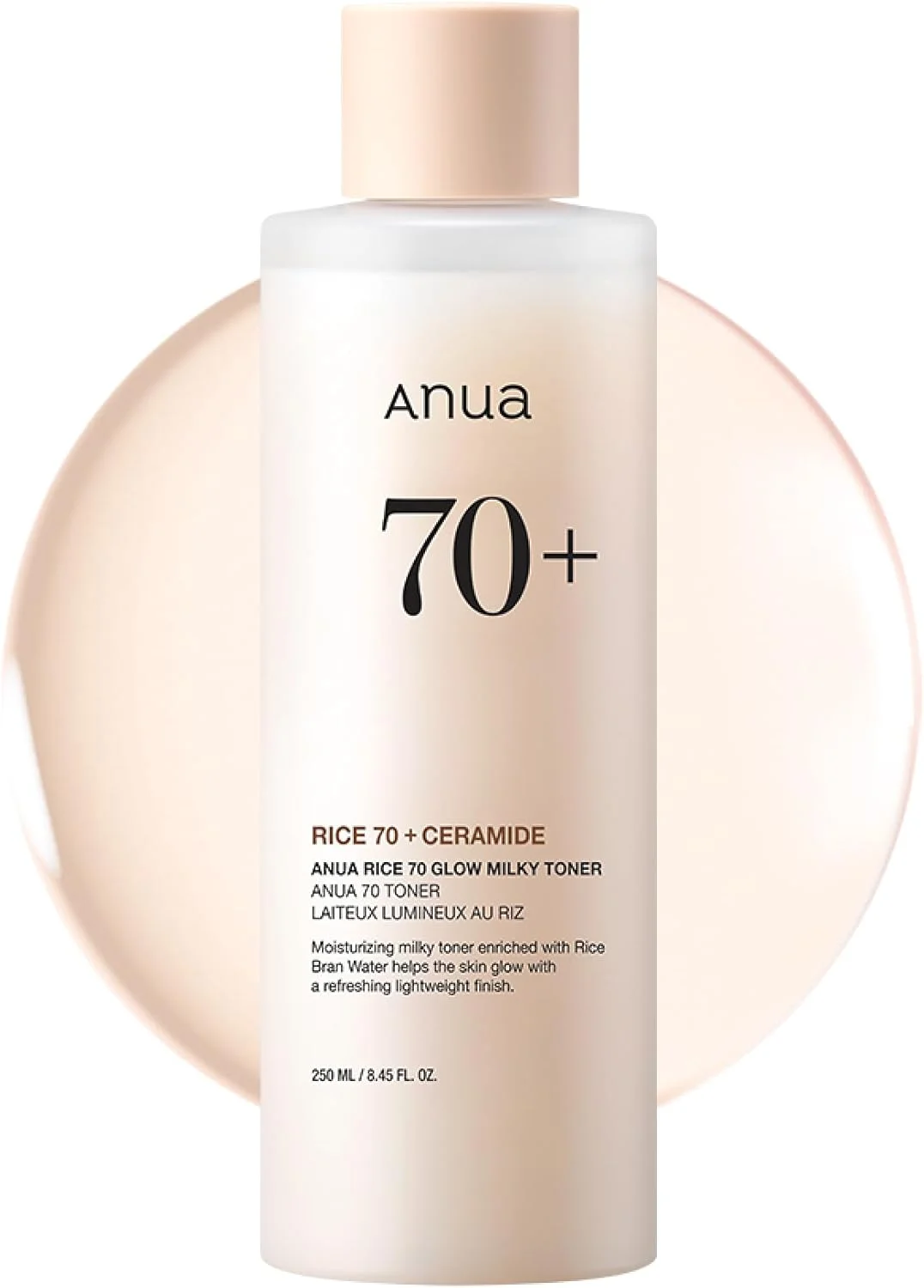 Anua Rice 70 Glow Milky Toner bottle