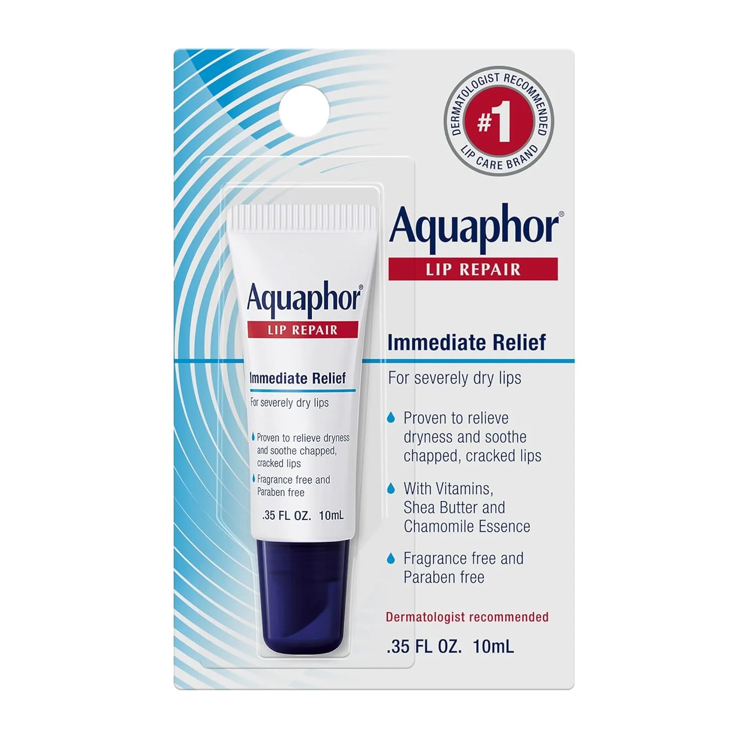 Aquaphor Lip Repair Ointment tube