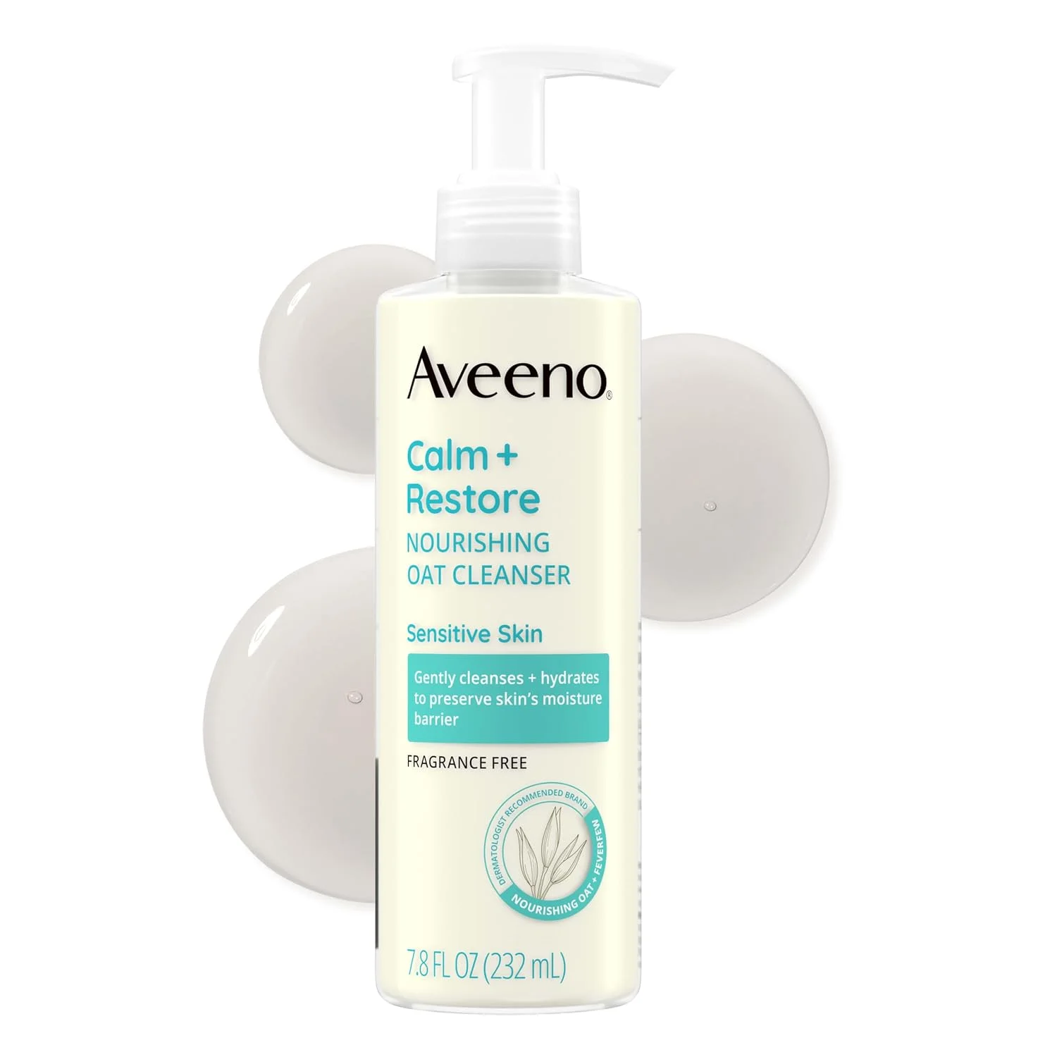Aveeno Calm and Restore Nourishing Oat Cleanser bottle