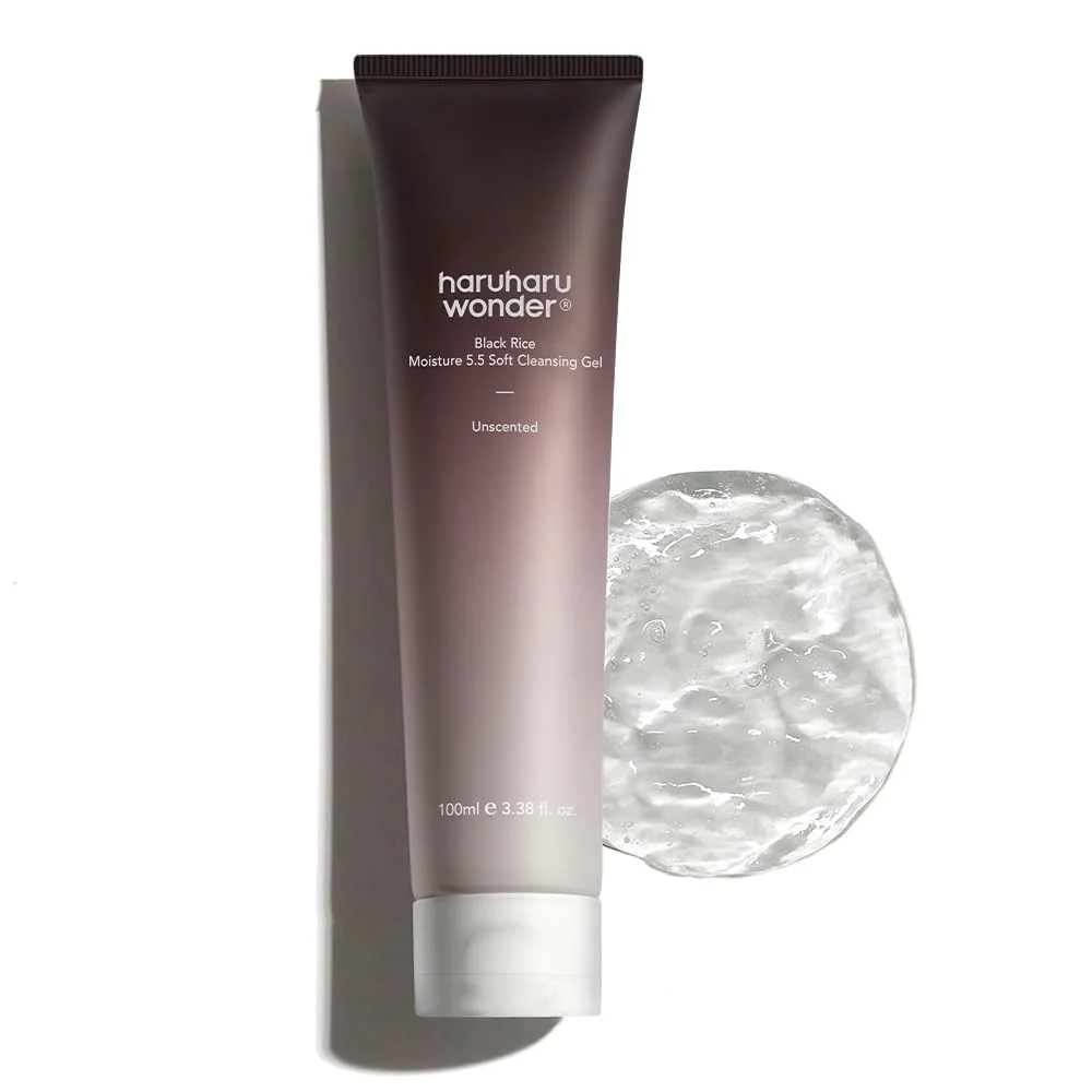 Haruharu Wonder Black Rice Moisture 5.5 Soft Cleansing Gel tube