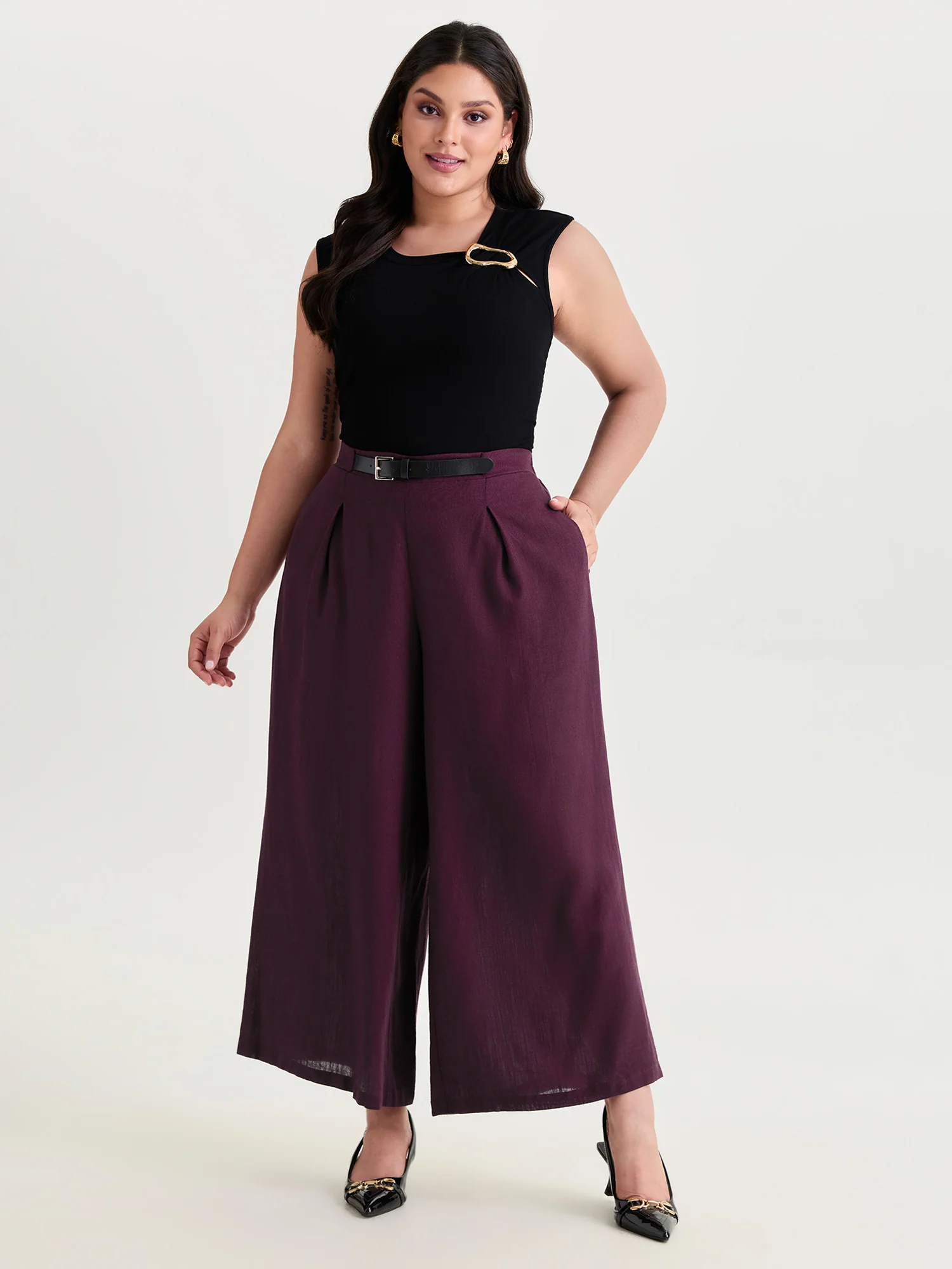 Spring Fashion 2027: Outfit Ideas, Trends and What to Wear 10 BloomChic linen-blend pleated wide-leg pants