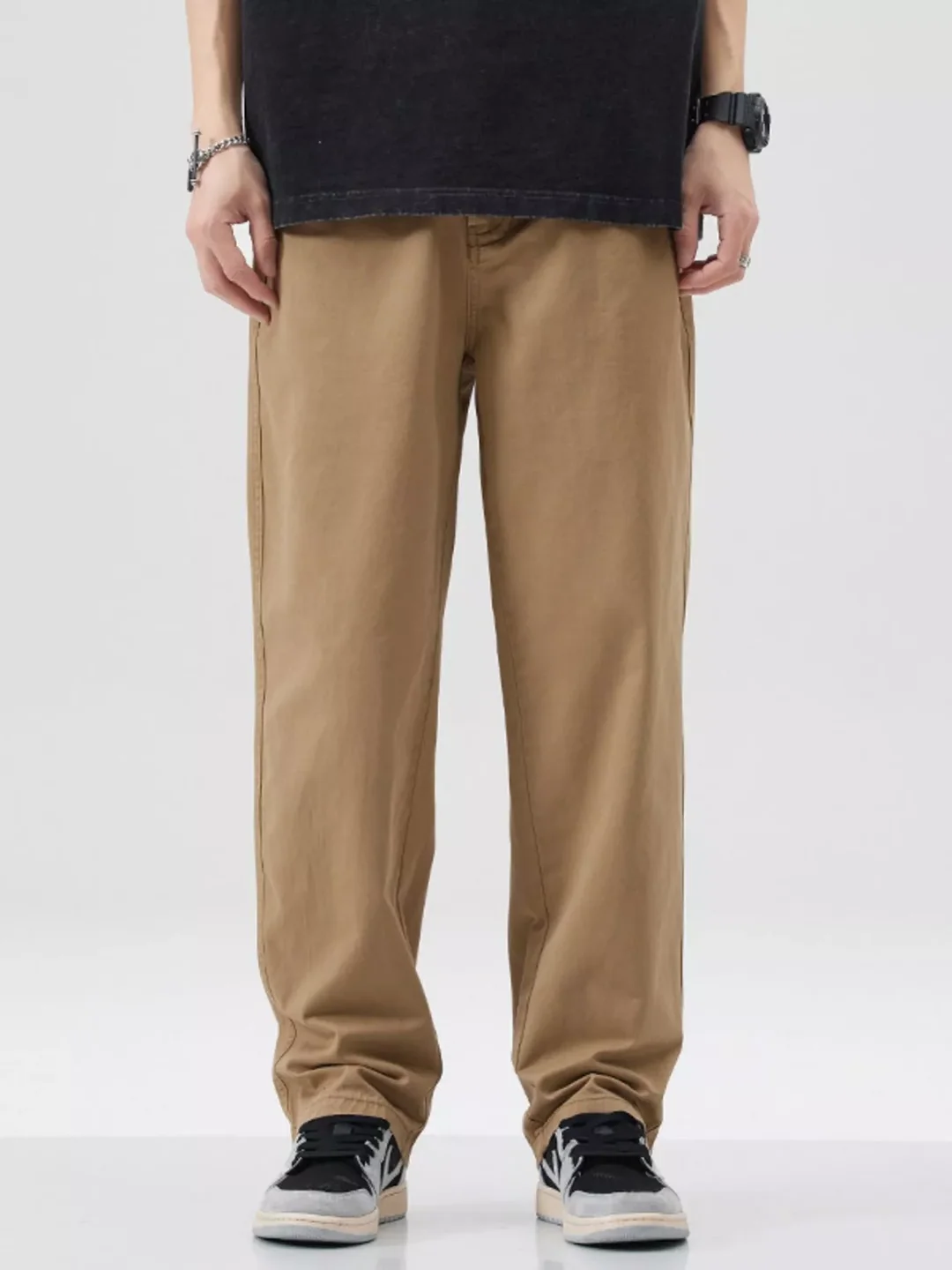 Men's full-size relaxed-fit cotton pants