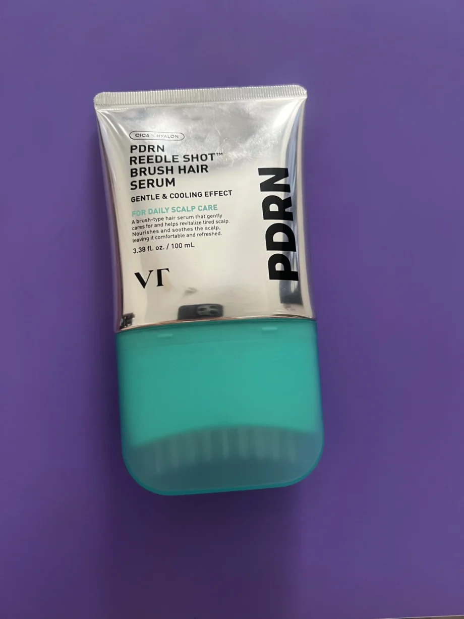 VT PDRN Reedle Shot Brush Hair Serum photographed and tested by Anna
