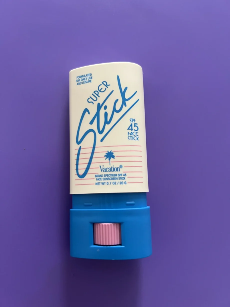 Vacation Super Stick SPF 45 photographed and tested by Anna