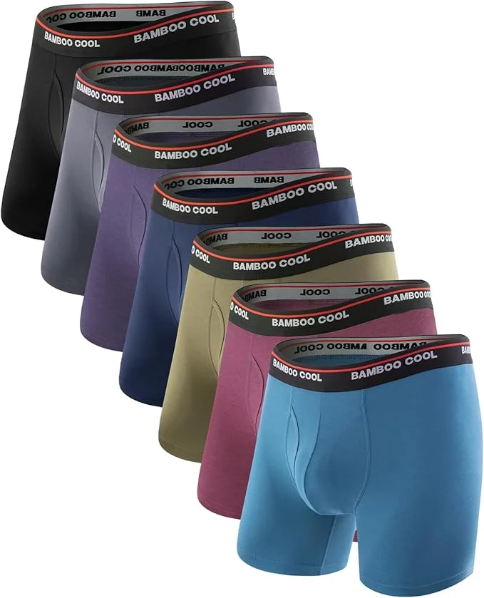 Bamboo boxer briefs for anti-chafe plus-size summer base layers
