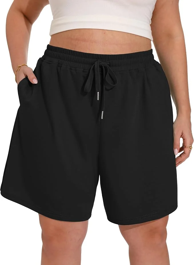 Plus-size Bermuda shorts for long-short summer outfit formulas