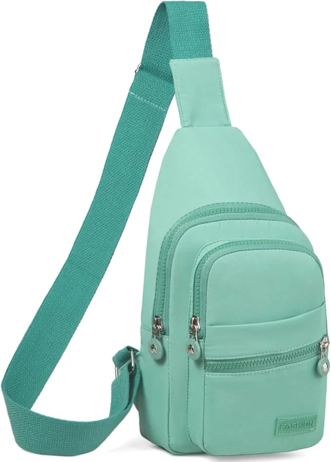 Small sling backpack crossbody bag for hands-free summer travel outfits