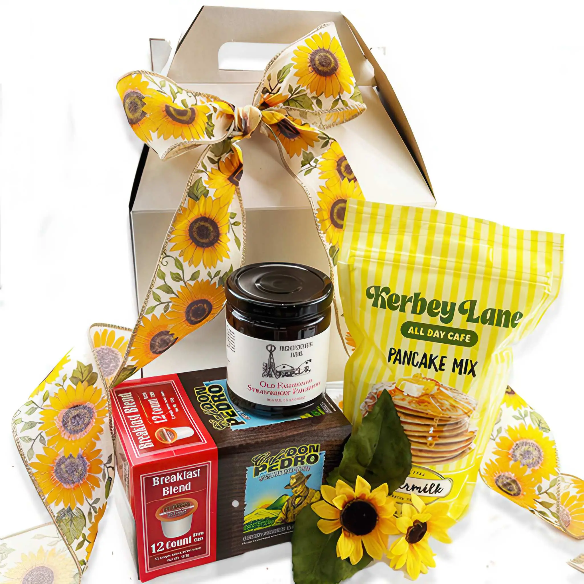 Breakfast for Two gourmet gift basket.