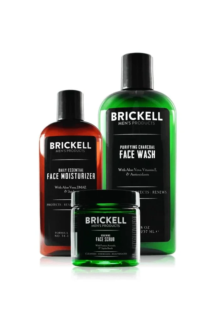 Brickell men’s Daily Advanced Face Care Routine products
