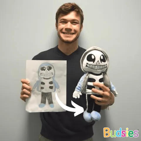 Custom stuffed animals made by Budsies.