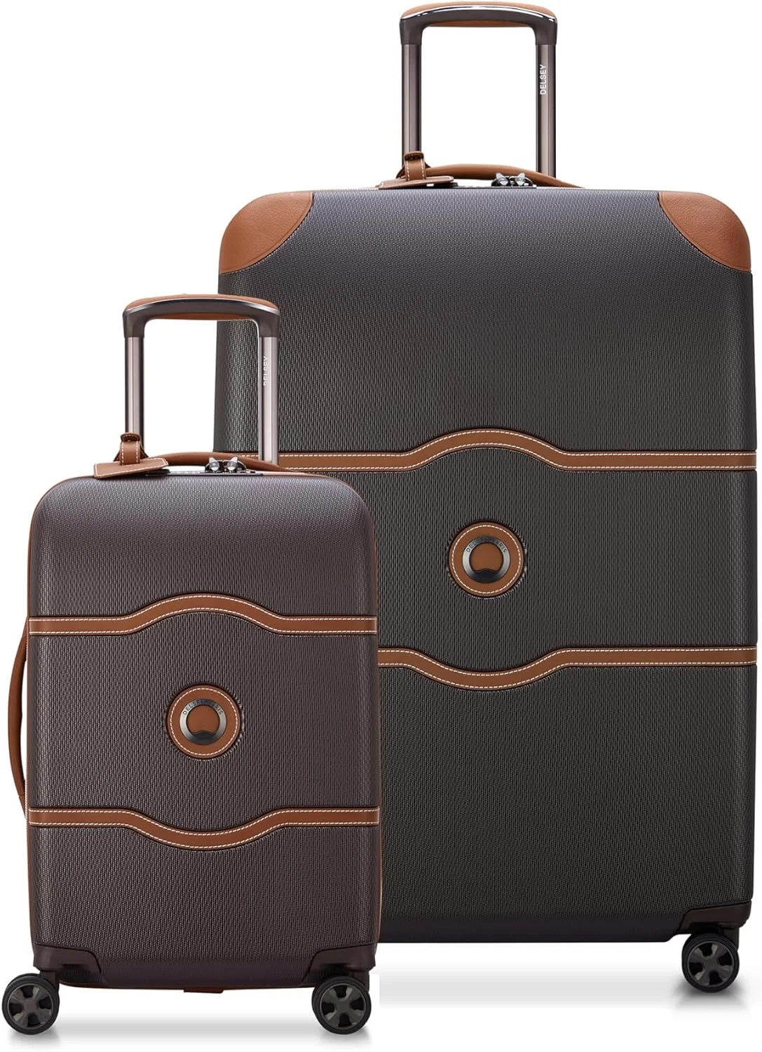 DELSEY Paris Chatelet Air 2.0 luggage set in Chocolate Brown