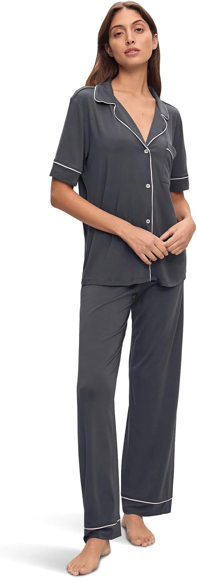 Eberjey Gisele short-sleeve top and pajama pants set