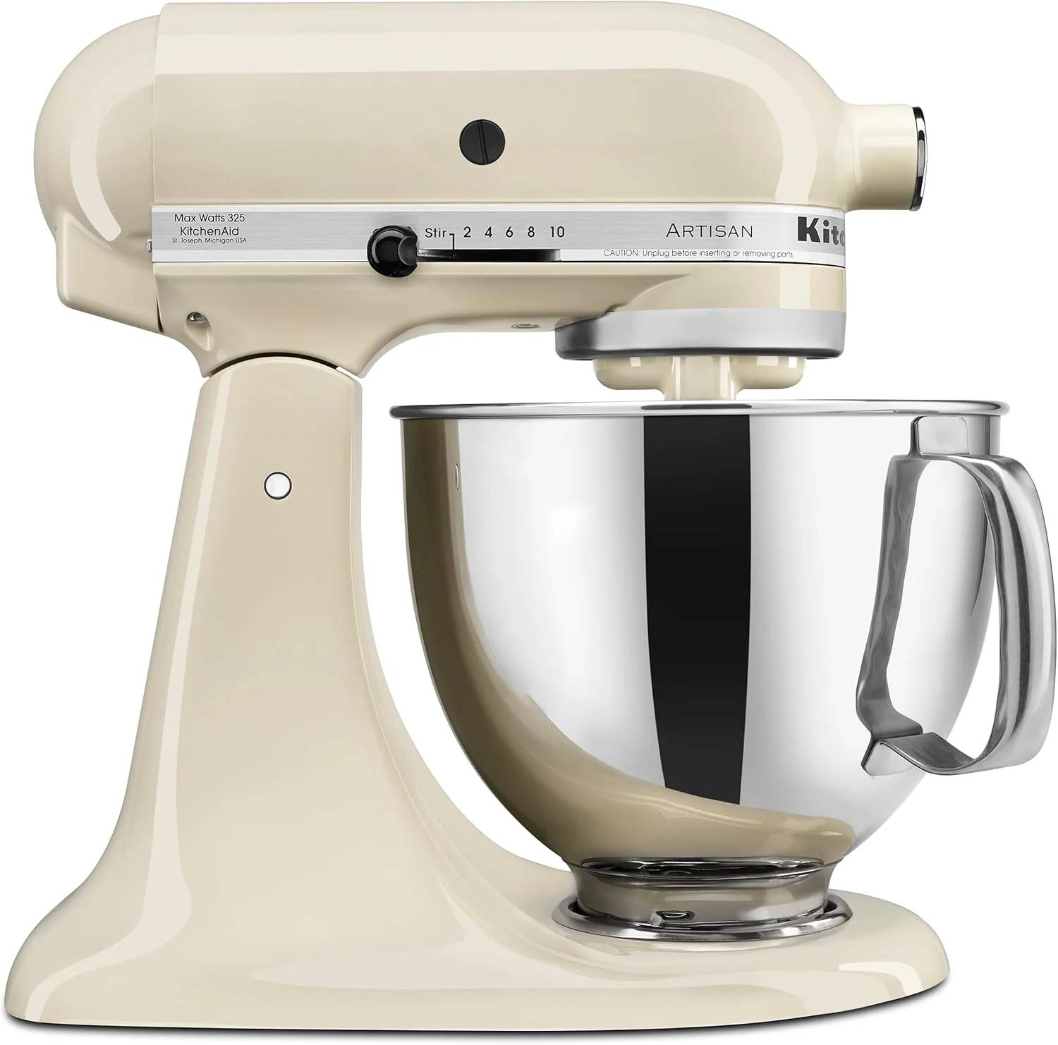 KitchenAid Artisan 5-quart stand mixer in Almond Cream