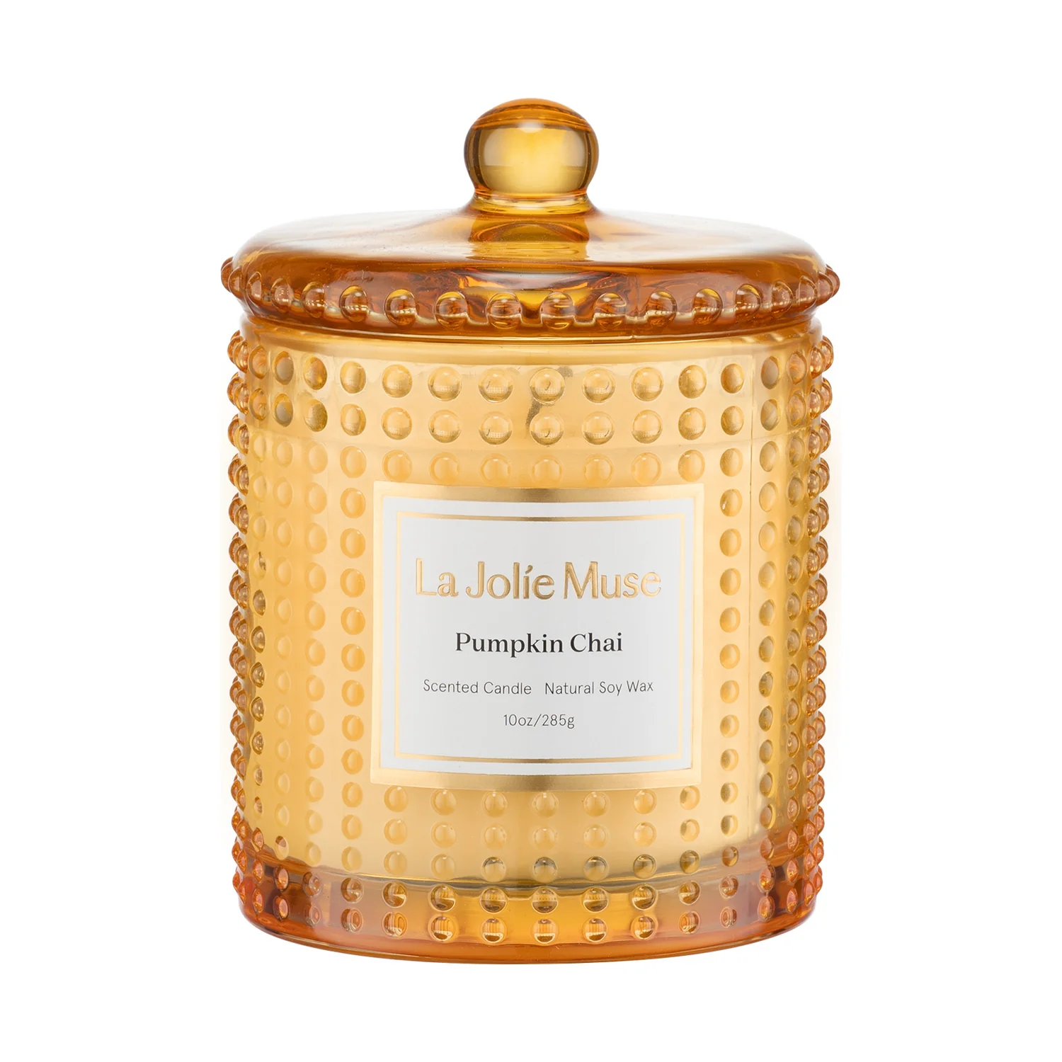 LA JOLIE MUSE Marvella Pumpkin Chai candle.