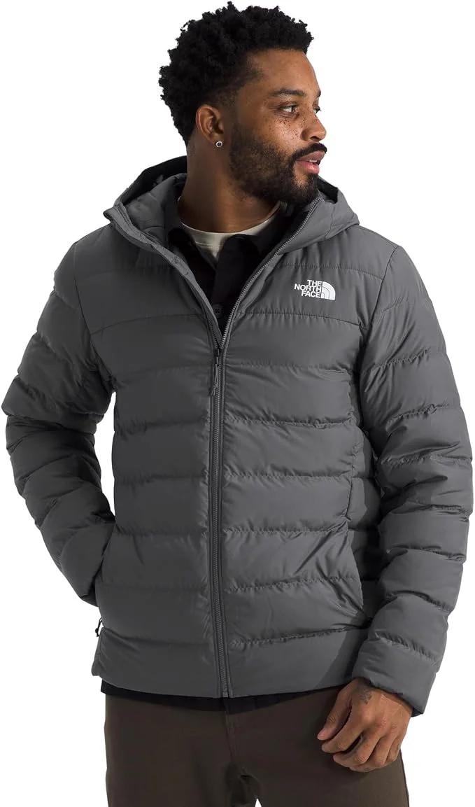 The North Face men’s Aconcagua 3 hooded jacket in Smoked Pearl